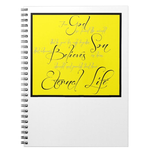 Carnet Jean 3:16 (Devant)