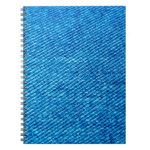 Carnet jean en tissu Denim jean bleu
