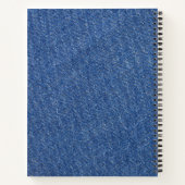 Carnet Jeans de denim bleu foncé moderne texture Patch en (Dos)