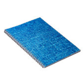 Carnet jeans en tissu Denim jean bleu (Côté Droit)