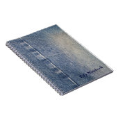 Carnet Jeans fanés / tissu de denim (Côté Droit)
