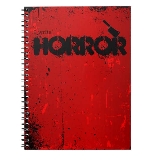 Carnet J'écris l'horreur. (Devant)