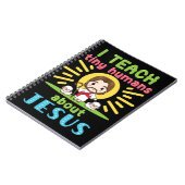 Carnet J'Enseigne À De Petits Humains Jésus-Christ (Côté gauche)