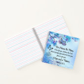 Carnet Jeremiah 29:11 Tropical Orchids Butterfly Bible (Intérieur)