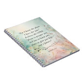 Carnet Jérémie 29:11 Image du couplet de la Bible (Côté Droit)