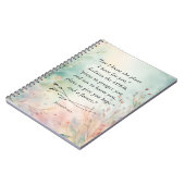 Carnet Jérémie 29:11 Image du couplet de la Bible (Côté gauche)