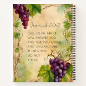 Carnet Jérémie 33:3 Version chrétienne de la Bible (Dos)