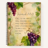 Carnet Jérémie 33:3 Version chrétienne de la Bible (Devant)