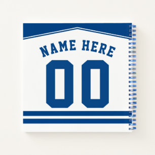 Carnet Jersey de hockey sur glace personnalisable