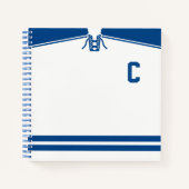Carnet Jersey de hockey sur glace personnalisable (Devant)
