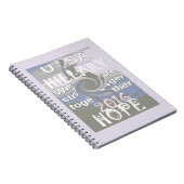 Carnet J'Espère Hillary USA Nous Sommes Forts Ensemble (Côté Droit)