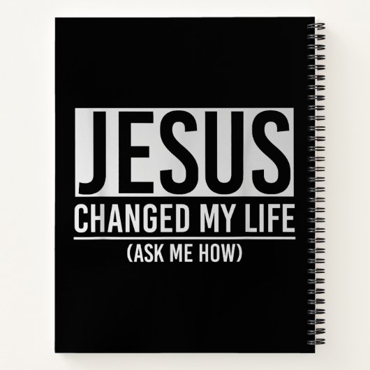 Carnet Jésus A Changé Ma Vie Demandez-Moi Comment Jésus (Dos)