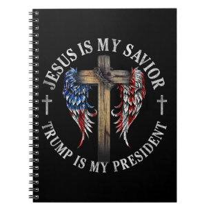 Carnet Jésus est mon sauveur Trump est mon président 2024