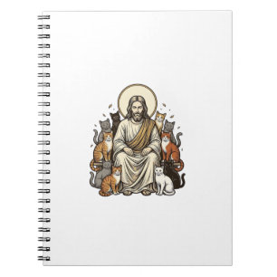Carnet Jésus et Chats Vintage