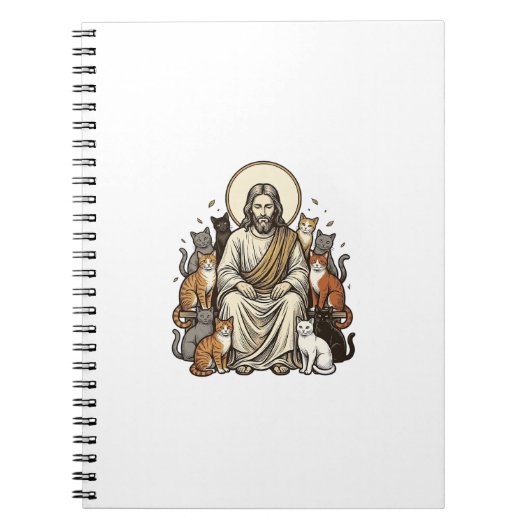 Carnet Jésus et Chats Vintage (Devant)