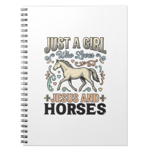 Carnet Jesus Et Fille De Chevaux Chemise De Foi De Cheval