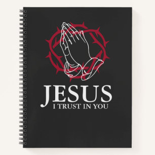 Carnet Jésus Je Mets Ma Confiance En Toi Mains En Prière