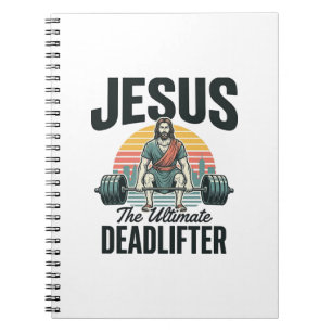 Carnet Jésus l'haltérophile ultime vintage