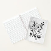 Carnet JÉSUS M'AIME CECI JE CONNAIS L'Art Écriture Chréti (Intérieur)