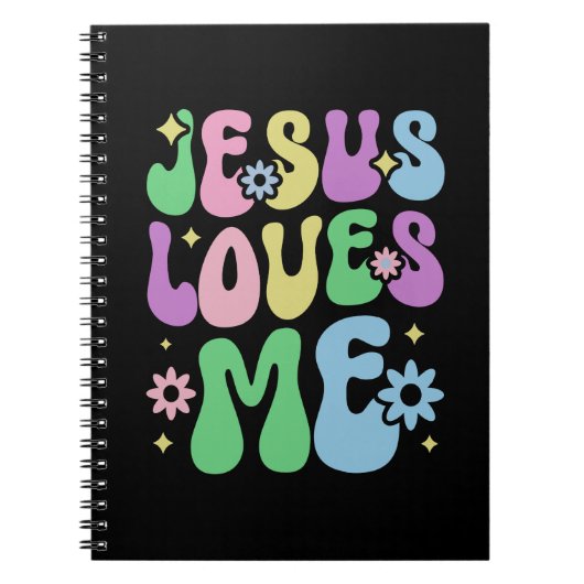 Carnet Jésus M'aime Christian Colouful (Devant)