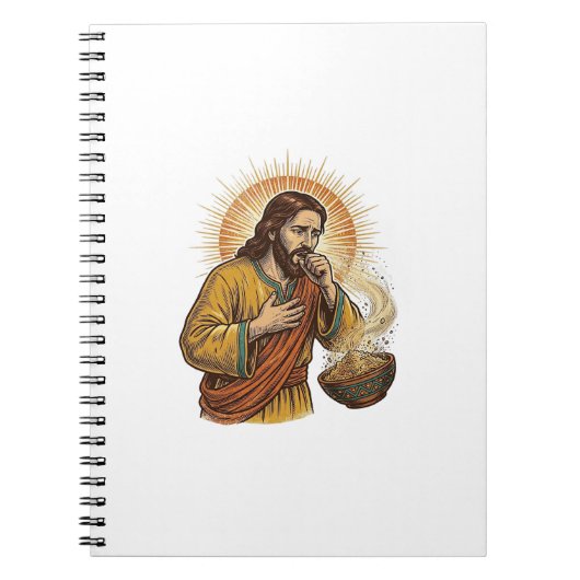 Carnet Jésus s'étouffe avec un miettes de chips de tortil (Devant)