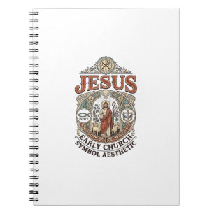 Carnet Jésus Symbole de l'Église primitive Esthétique Jés