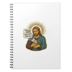 Carnet Jésus Téléphone Mort Pas De Musique Humour De Gym 