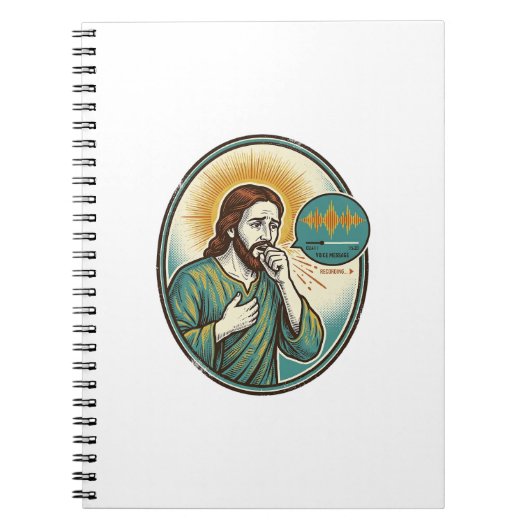 Carnet Jésus tousse au milieu d'un message audio vocal Te (Devant)