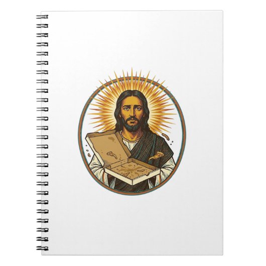 Carnet Jésus Trompé Par Une Boîte De Pizza Vide Humour De (Devant)