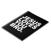 Carnet Jésus vous aime Bro - Christian Faith Pullover Hoo (Côté gauche)