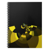 Carnet Jet Black et Gold Vector Art Design graphique (Devant)