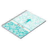 Carnet Jet de javelot turquoise (Côté gauche)