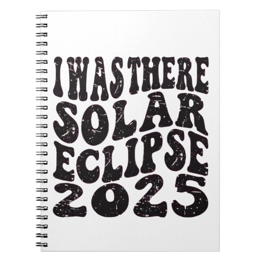 Carnet J'étais là éclipse solaire 2025 Éclipse partielle (Devant)