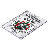 Carnet J'étais né pour faire des Pips Ours à texture rugu (Côté gauche)