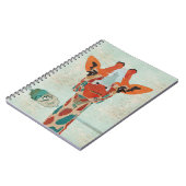 Carnet jetant un coup d'oeil ambre de monogramme (Côté gauche)