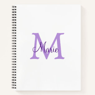 Carnet jeté simple minimal ajouter nom monogramme rose ro