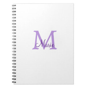 Carnet jeté simple minimal ajouter nom monogramme rose ro