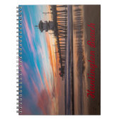 Carnet Jetée de Huntington Beach au coucher du soleil (Devant)
