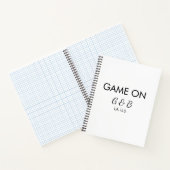 Carnet Jeu ajouter nom du couple mariage lieu ville g (Intérieur)