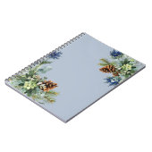 Carnet Jeu bleu d'hiver Eucalyptus Mariage Wonderland (Côté gauche)