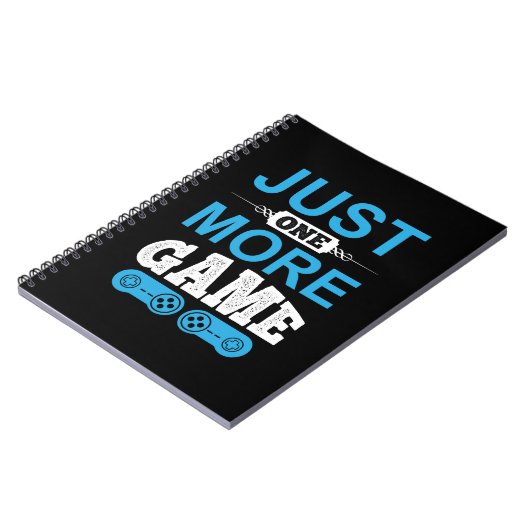 Carnet Jeu cadeau de Gamer juste un jeu de plus (Côté gauche)