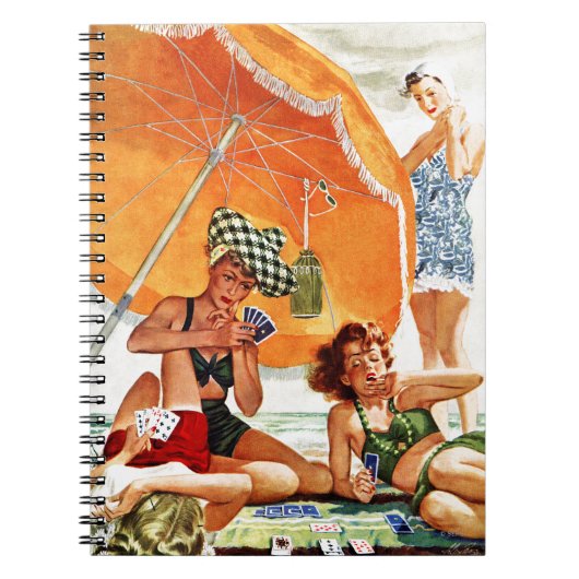 Carnet Jeu de cartes à la plage par Alex Ross (Devant)