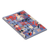 Carnet Jeu de couvertures géométriques rétro. Design rétr (Côté Droit)