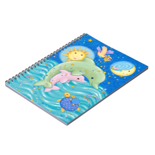 Carnet Jeu de dauphins (Côté gauche)