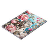 Carnet Jeu De Léopard Des Neiges Et Pies Roses (Côté gauche)