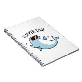 Carnet Jeu de mots drôle dauphin Flippin Cool  (Côté Droit)