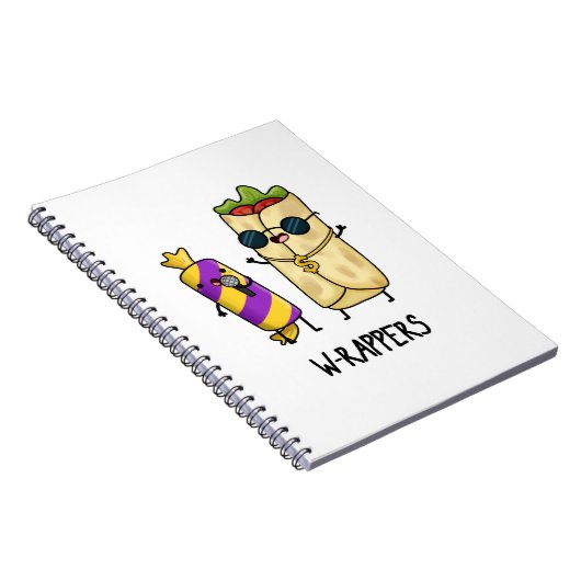 Carnet Jeu de nourriture amusant pour rappeurs W (Côté Droit)