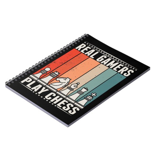 Carnet Jeu d'échecs Retro Jeu Jeu d'échecs Pièces (Côté gauche)