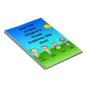 Carnet Jeu d'enfants heureux dans Sun, enfants dehors (Côté Droit)