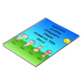 Carnet Jeu d'enfants heureux dans Sun, enfants dehors (Côté gauche)